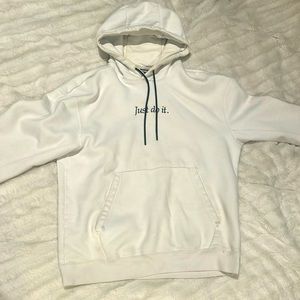 White Nike hoodie